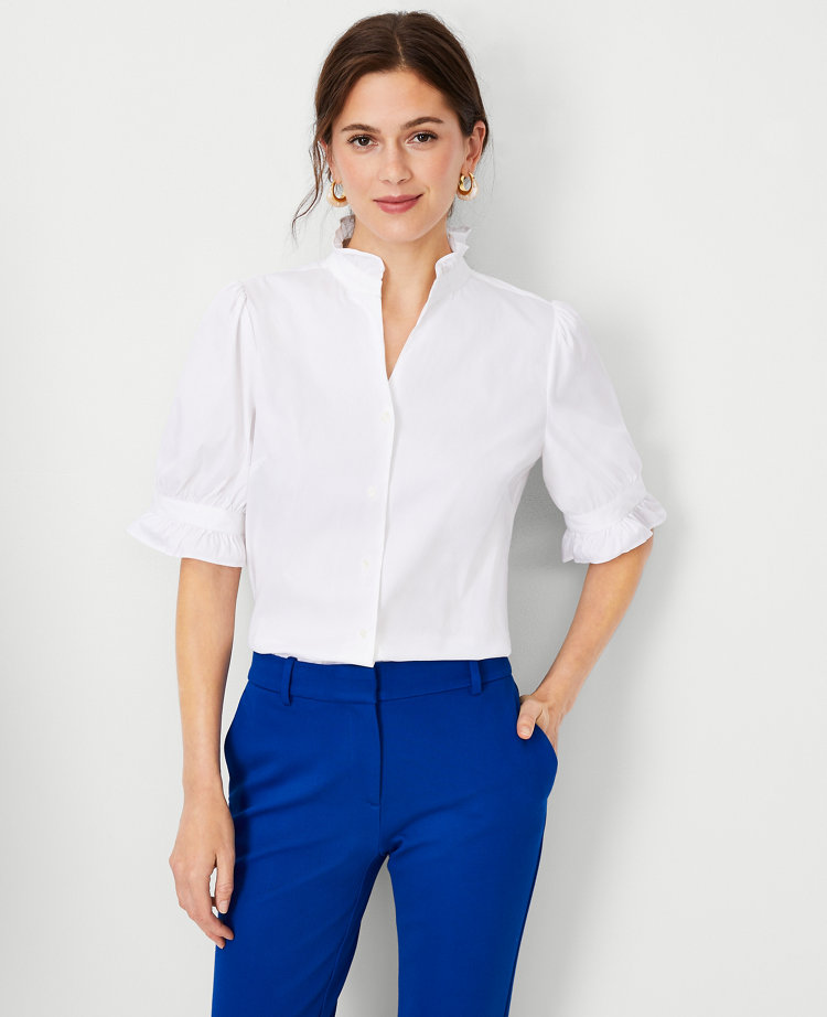 Ruffle Blouses  Brooks Brothers