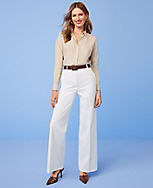 The Wide Leg Pant in Cotton carousel Product Image 4
