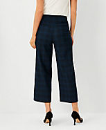 The Petite Kate Wide Leg Crop Pant in Plaid carousel Product Image 2