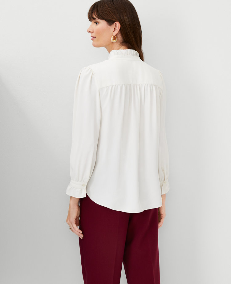 Ruffle Button Top