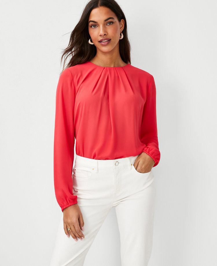 red dressy womens tops