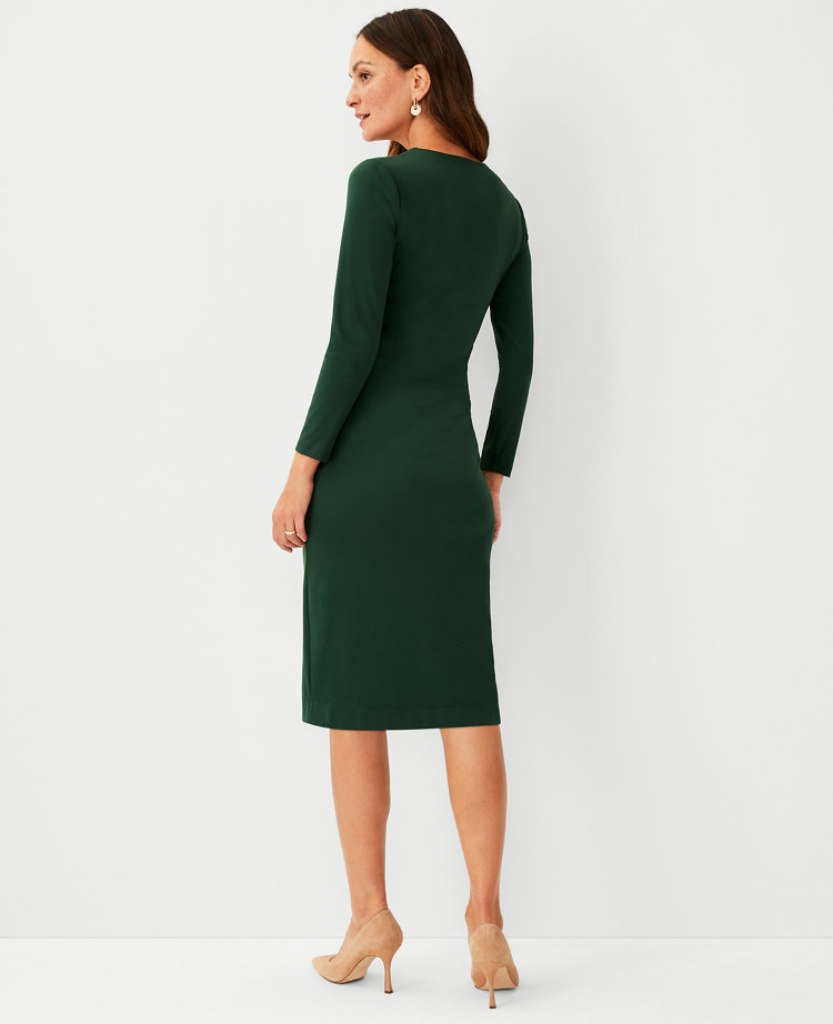 Petite Refined Stretch Wrap Dress