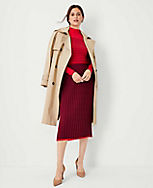 Petite Tipped Pleated Column Sweater Skirt carousel Product Image 3