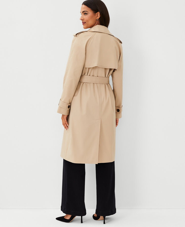 Drapey trench coat outlet petite