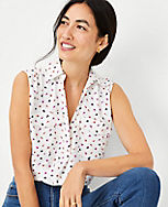 Floral Sleeveless Camp Shirt carousel Product Image 1