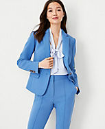 The One Button Blazer in Double Knit carousel Product Image 1