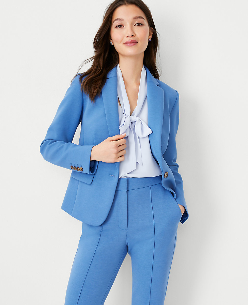 The One Button Blazer in Double Knit