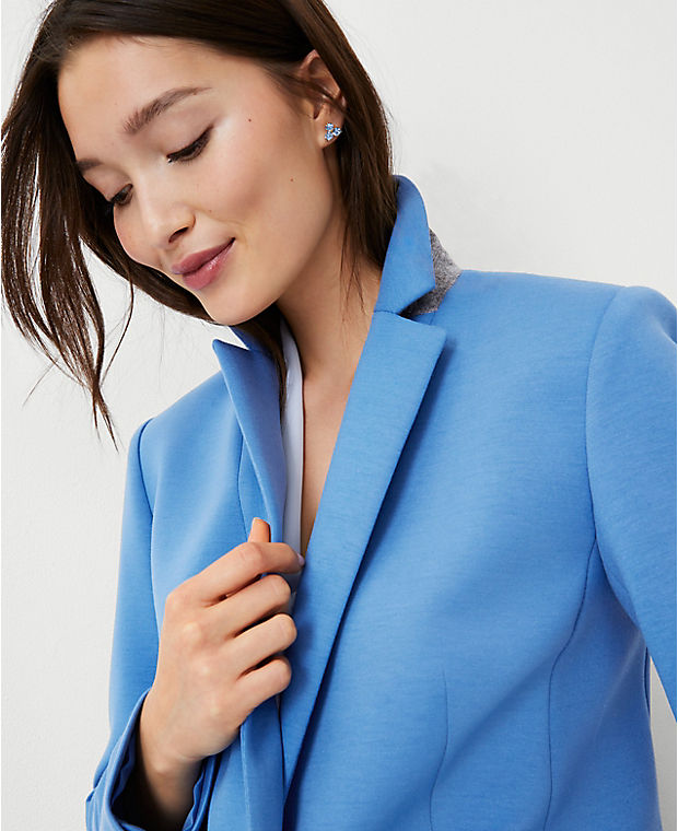 The One Button Blazer in Double Knit