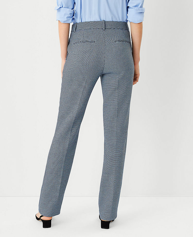 The Sophia Straight Pant in Houndstooth