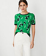 Floral Sweater Tee carousel Product Image 1