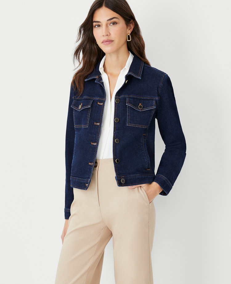 Ann taylor clearance white denim jacket