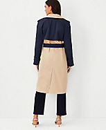 Colorblock Trench Coat carousel Product Image 2