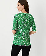 Floral Refined Stretch Envelope Neck Top carousel Product Image 2