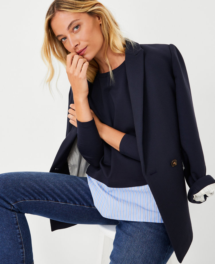 Stripe Layered Mixed Media Top