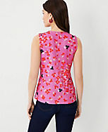 Floral Refined Stretch Sleeveless Wrap Top carousel Product Image 2