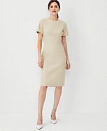 The Short Sleeve Sheath Dress in Bi-Stretch - Curvy Fit carousel Product Image 1
