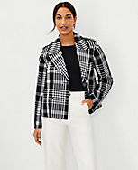 Plaid Wide Cuff Swing Jacket carousel Product Image 1