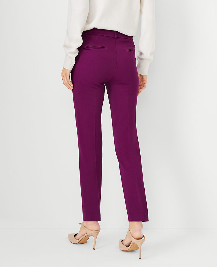The Petite Eva Ankle Pant in Knit Twill