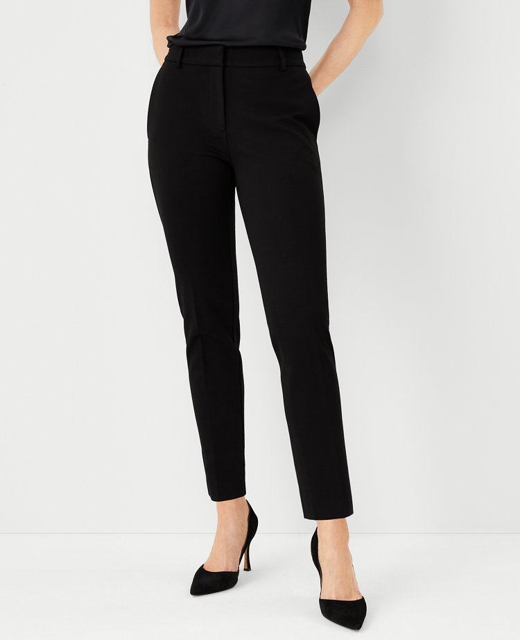 The Tall Eva Ankle Pant in Knit Twill