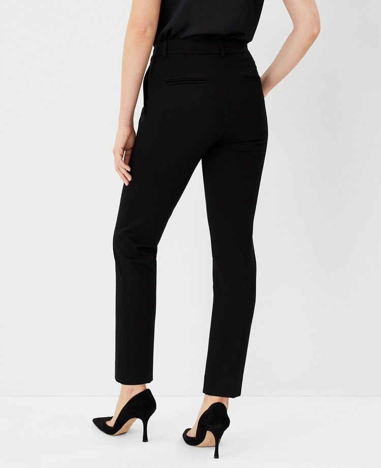 High Waisted Seamed Front Ankle Pant