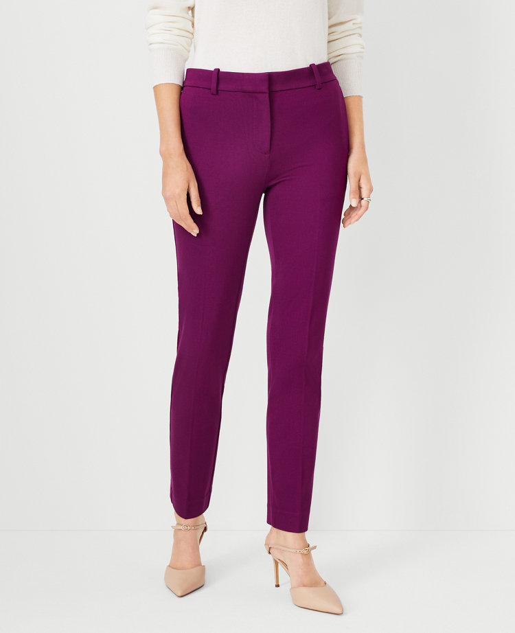 The Eva Ankle Pant in Knit Twill Curvy Fit