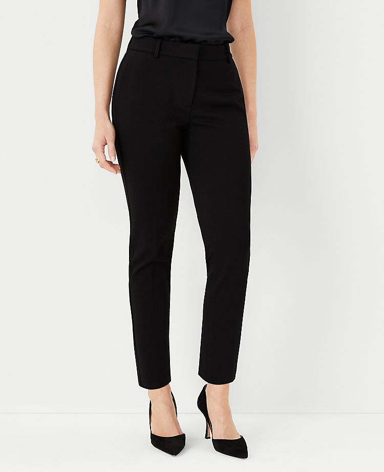 The Petite Eva Ankle Pant in Knit Twill - Curvy Fit