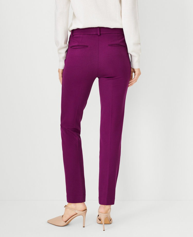 The Petite Eva Ankle Pant in Knit Twill Curvy Fit