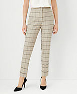 The Petite High Rise Eva Ankle Pant in Plaid carousel Product Image 1