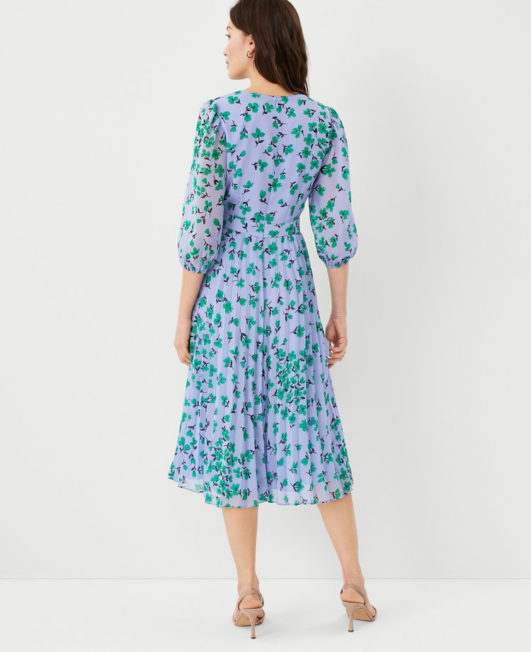 Ann taylor clearance green floral dress