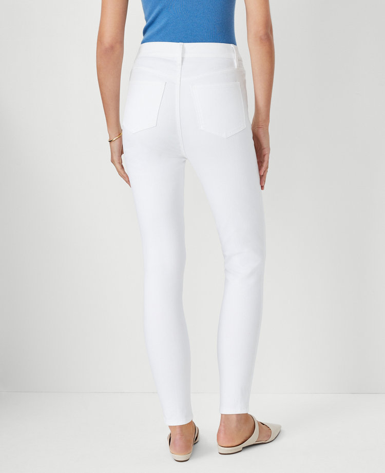 Curvy white skinny store jeans