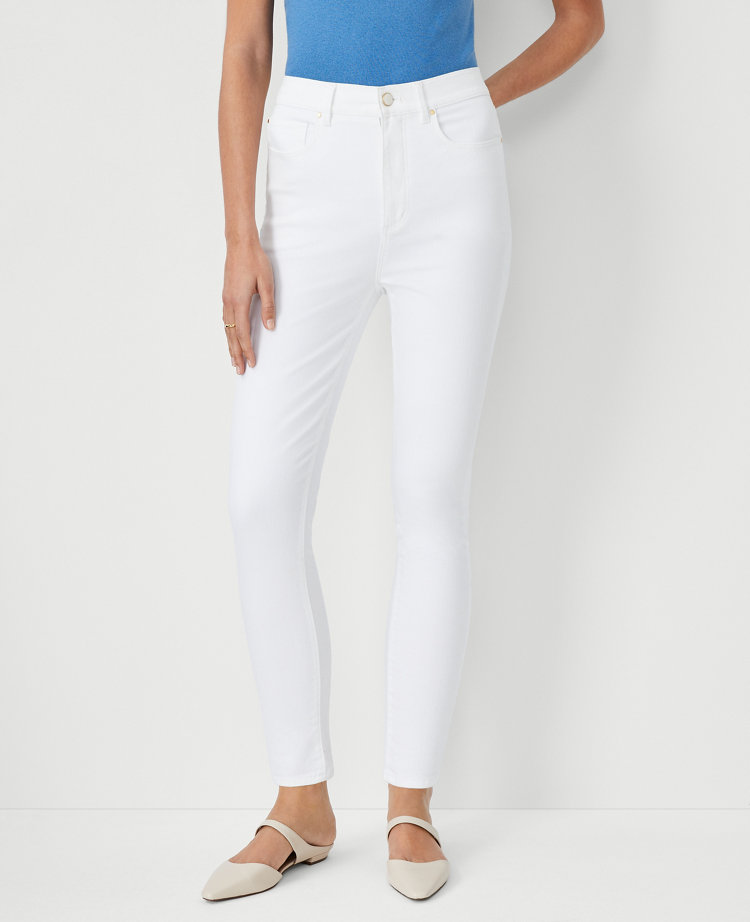 Petite Curvy Sculpting Pocket Highest Rise Skinny Jeans in White