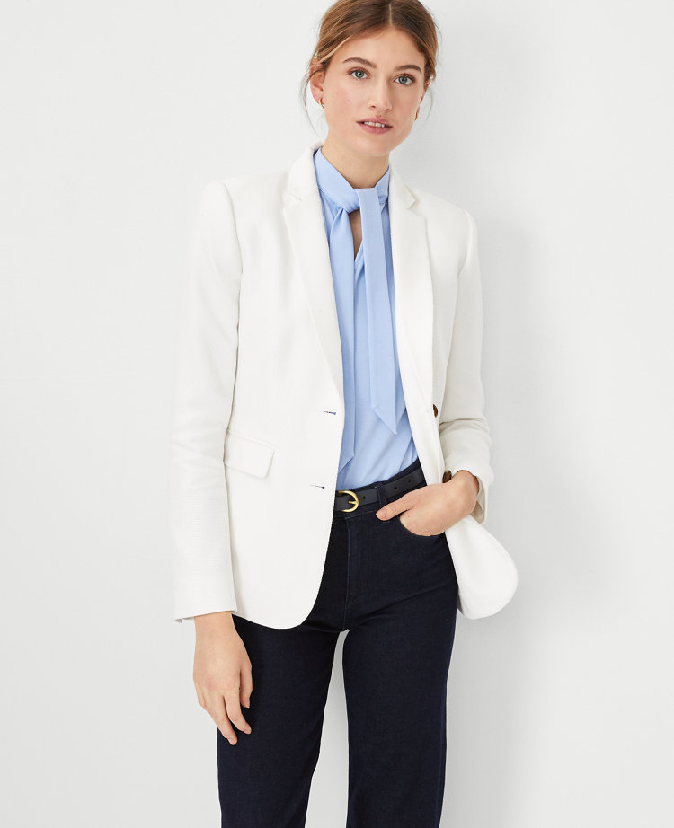 Ann taylor white blazer hotsell