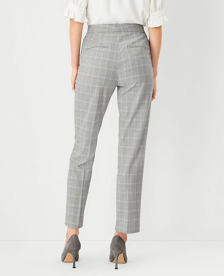 The Ankle Pant in Plaid - Curvy Fit