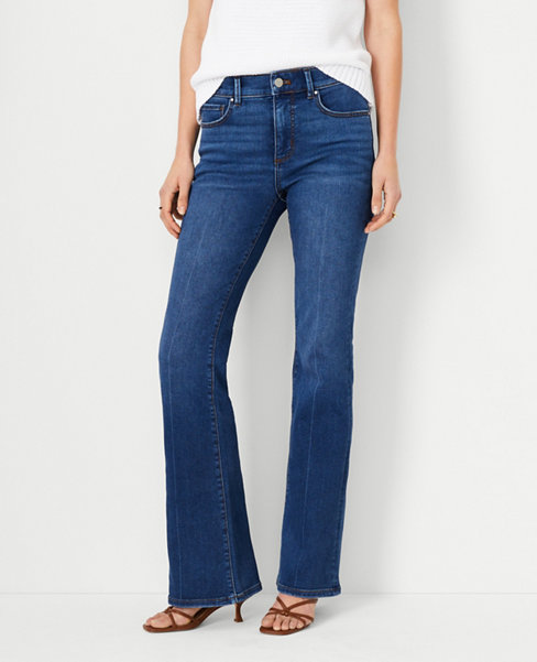 Mid Rise Boot Cut Jeans in Classic Mid Wash