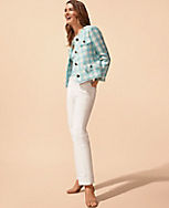 Belted Sculpting Pocket High Rise Straight Jeans in White carousel Product Image 3