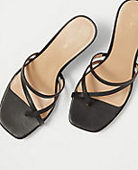 Strappy Leather Mule Sandals carousel Product Image 2