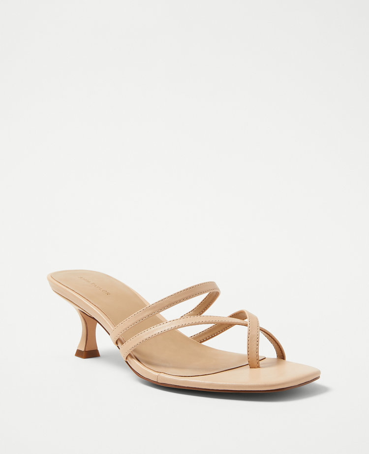 Strappy Leather Mule Sandals