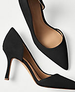 Suede D'Orsay Pumps carousel Product Image 2
