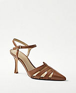 Strappy Leather Pumps carousel Product Image 1