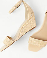 Straw Wedge Sandals carousel Product Image 2