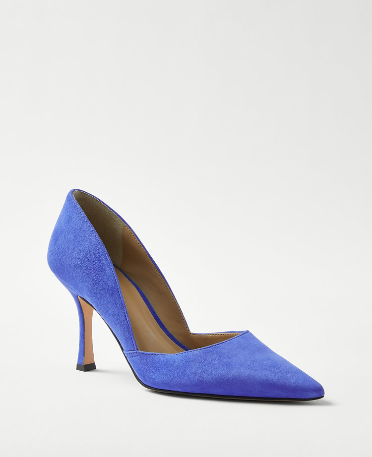 Ann Taylor New Azra Suede Pumps In Dazzling Blue ModeSens