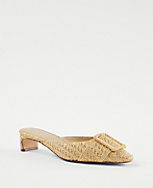Straw Buckle Mule Pumps carousel Product Image 1