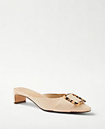 Buckle Patent Mule Pumps carousel Product Image 1