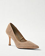 Mila Perforated Suede Pumps carousel Product Image 1