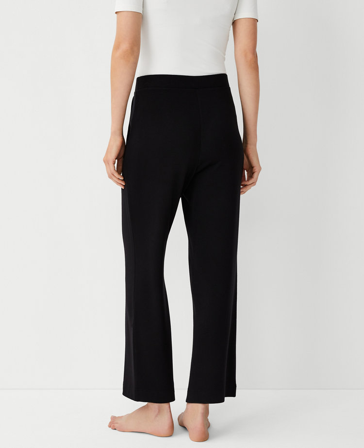 Ann Taylor Wide Leg Lounge Pants Black Women's