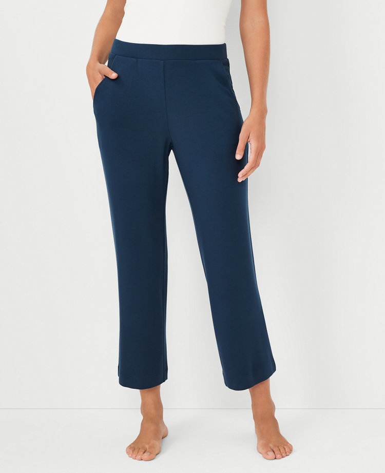 Ann Taylor Wide Leg Lounge Pants In Mystic Navy