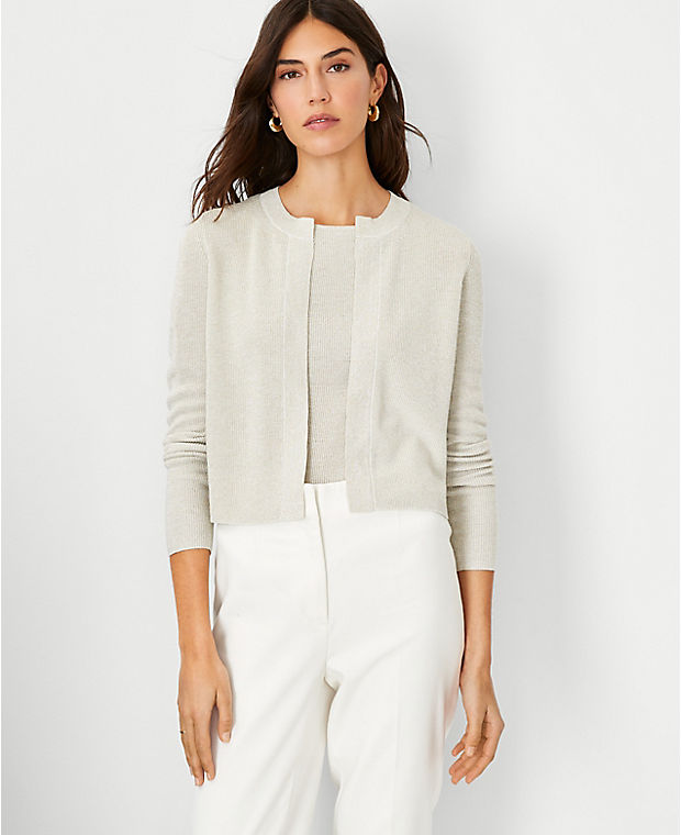 Shimmer Cropped Cardigan