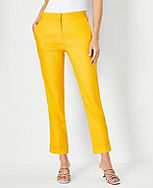 The High Rise Eva Ankle Pant in Linen Blend carousel Product Image 1