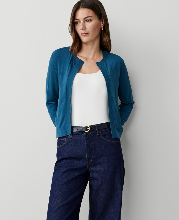 Seasonless Cropped Open Cardigan carousel Product Image 2