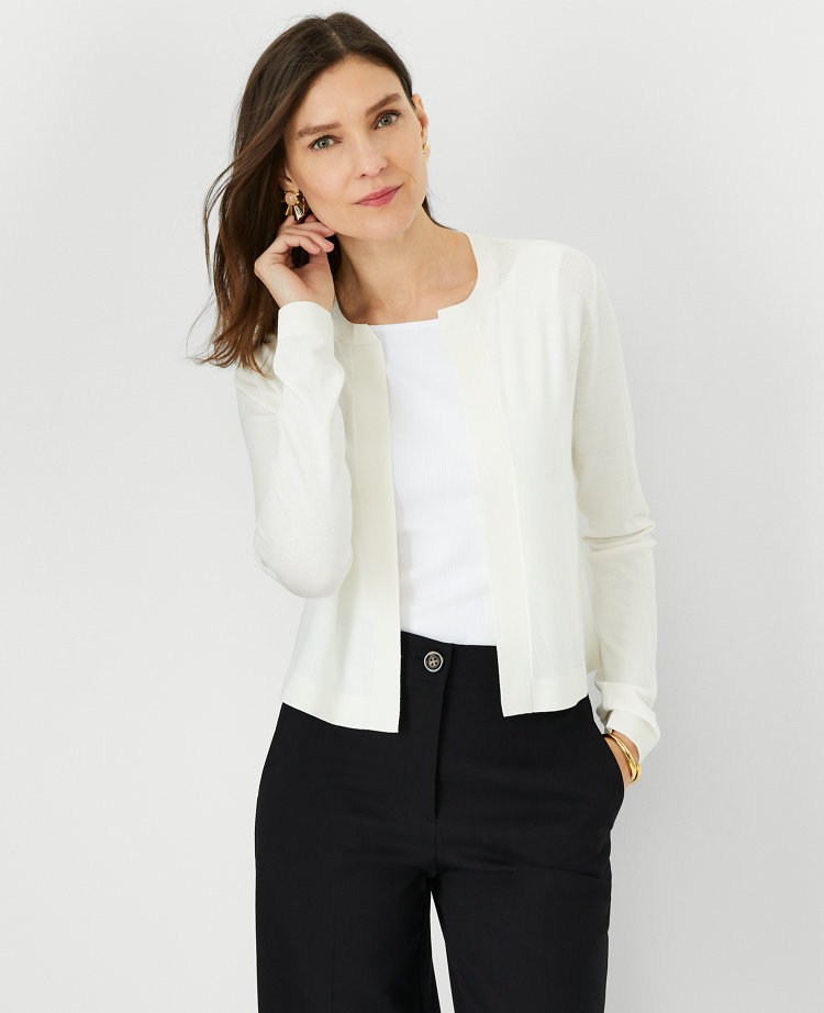 Ann taylor white outlet cardigan